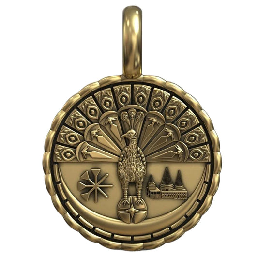 15g Yezidi Lalish Peacock Angel Art Relief Pendant Customized 925 SOLID STERLING Silver High Trendy