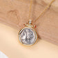 Demeter goddess of fertility vintage coin necklace