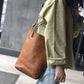 MOTAORA Genuine Leather Shoulder Bag for Women Vintage Crossbody Purse Casual Tote Bag Boho Retro Travel Handbag Stylish Luxury