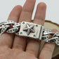 Pure Silver Personalized Versatile Trendy Star Bracelet Men's Bracelet Simple Thai Silver Retro Punk Style Hip Hop Bracelet Deco