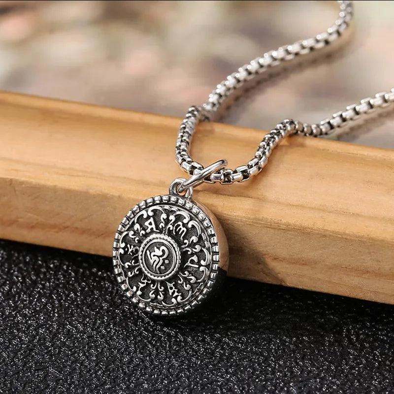 Pendant 100% Sterling Silver 925 Mantra Luxury Fine Jewellery Woman Man 2025 Trend Vintage Necklace Pendant Genuine Goods P17