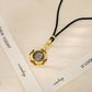 s925Silver Plated Ancient Greek Horn Emperor Ancient Coin Necklace Pendant Replica God King Zeus Heavy Craft Inlaid Mother-of-Pe