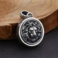 Genuine S925 Sterling Silver Charm Pendants for Women Men New Fashion Relief Lion Head Rotatable Vintage Punk Jewelry Wholesale