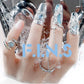 F.I.N.S S925 Sterling Silver Irregular Shaped Hoop Earrings Enamel Zircon Small Piercing Ear Buckles Retro Old Fine Jewelry