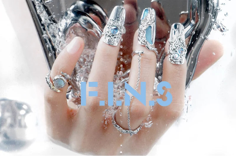 F.I.N.S S925 Sterling Silver Irregular Shaped Hoop Earrings Enamel Zircon Small Piercing Ear Buckles Retro Old Fine Jewelry