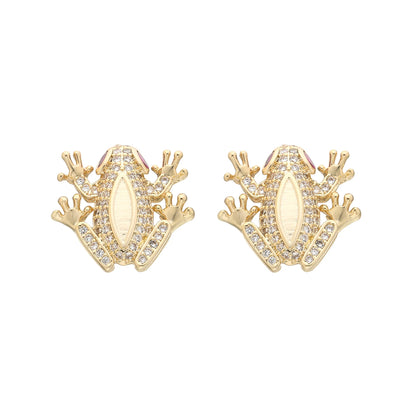Fashion Small Animal Women's Earrings 14K Gold Plated Retro European and American Style Wholesale Free Shipping