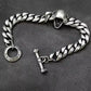 BOCAI Retro Style S925 Sterling Silver with Pattern Trendy Personalized Skull Bracelet for Men