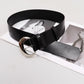 Women's Runway Fashion Black Metal Buckle Genuine Leather cummerbunds Female Dress Corsets Waistband Belts Decoration Wide Belt