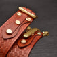 Cavalry genuine copper buckle belt, hand strap Cavalry men's casual pants belt 100% cowhide genuine leather men's denim belt