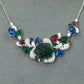 New S925 Silver Necklace High Carbon Diamond Fruit Bag Jewelry Exquisite Retro Girl Necklace Wedding Jewelry