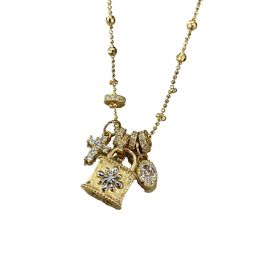 Wong Rain Vintage 925 Sterling Silver Lab Sapphire High Carbon Diamond Gemstone Personality Pendant Necklace Fine Jewelry Gifts