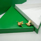 European and American retro new style Feigeo silver and gold diamond stud earrings