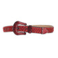 Men's Women's Fashion Sparkle Red Rhinestone Belt Strap Western Cowboy Cowgirl Bling Bling Crystal Studded Belt for Jeans Dress