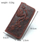 COSMO Unisex Dragon Embossed Card Wallet Oriental Style Leather Handmade