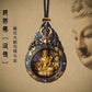 Blessing Yellow Jambhala Tathagata Avalokitesvara Necklace For Men Jewelry Ethnic Style Relief Roc Box Buddha Pendant Women Gift