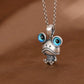 S925 Silver Charm Pendant Retro Personality Cute Big Eyes Frog Pendant Women's Fashion Creative Jewelry