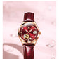OLEVS Brand Ladies' Watch Fully Automatic Mechanical Watch Fashion Leather Strap 6601