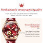 OLEVS Brand Ladies' Watch Fully Automatic Mechanical Watch Fashion Leather Strap 6601