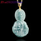 S Myanmar Jadeite St Jude Pendant Necklace Designer Fashion Accessories Charm 18K Gold Plated Vintage Gifts for Women Real Jade
