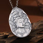 new 990 Silver Retro Wisdom Manjusri Buddha Pendant Lucky Talisman for Men and Women