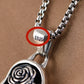 Genuine BOCAI S925 Sterling Silver Pendants for Women Men New Fashion Relief Rose Goddess Punk Vintage Jewelry Wholesale
