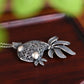 New S925 Silver Retro Vintage Hollowed Out Cute Goldfish Pendant For Ladies Fashionable Lucky Gift