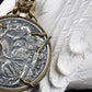 Necklace Pendant 925 Sterling Silver Holy Grail Wandering Coin Knight Sword Drawing Mechanism Women Man Luxury Jewelry 2025 P46