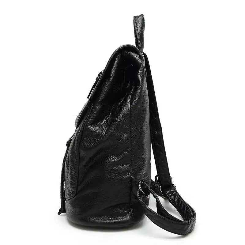 Women's Sheepskin Leather Backpack Genuine Leather Soft Casual Backpack for Women Everyday Lightweight MOTAORA