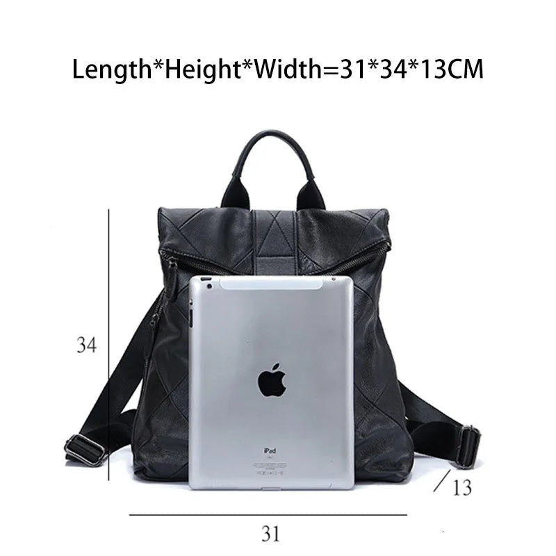 COSMO Leather Anti Theft Women Backpack- Outdoor Travel Bag -Large Capacity Girl's Schoolbag