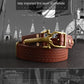 Cavalry genuine copper buckle belt, hand strap Cavalry men's casual pants belt 100% cowhide genuine leather men's denim belt