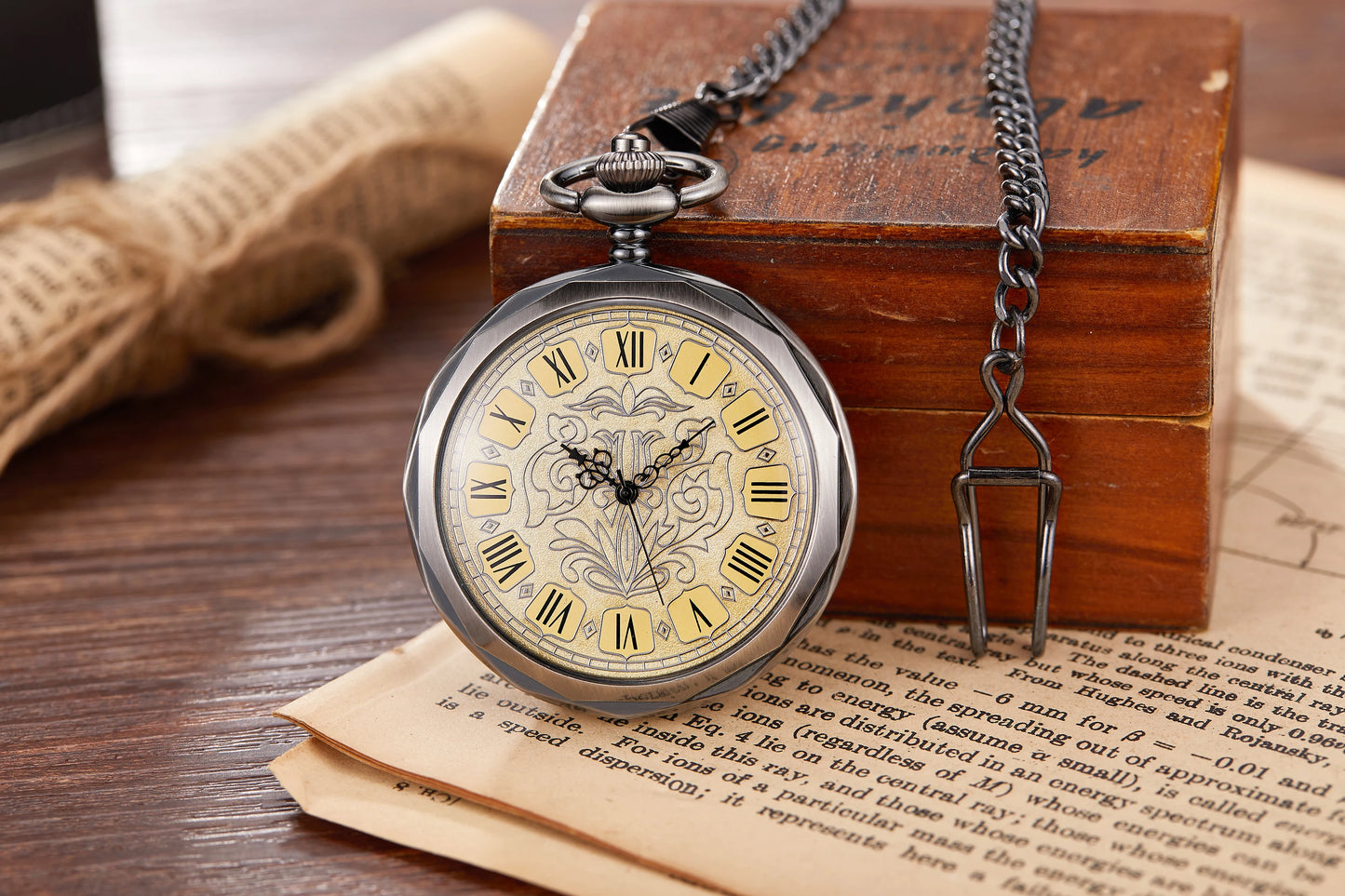 Antique Silver London Pocket & Fob Watches Hand Wind Skeleton Men Women Mechanical Pocket Watch With Pendant Chain Necklace