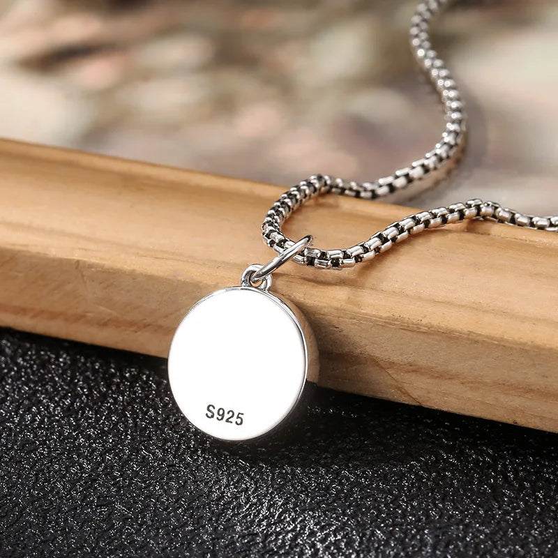 Pendant 100% Sterling Silver 925 Mantra Luxury Fine Jewellery Woman Man 2025 Trend Vintage Necklace Pendant Genuine Goods P17