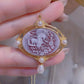925 Sterling Silver Cameo Charms & Pendant Natural Agate Horse Pendant for Jewelry Making
