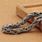 Unibabe Real Silver Vintage Heavy Weave Necklace Men Male S925  Sterling Silver Rope Long Chain Retro Pendant Necklace Jewelry