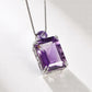 S925 Sterling Silver Charms Pendants for Women Men New Fashion Palace Style Hollow Argentum Edge Inlaid Natural Amethyst Jewelry
