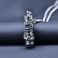 NEW S925  Silver Retro Domineering Shurangama Mantra Tenglong Gawu Box Pendant Men's and Women's Gift