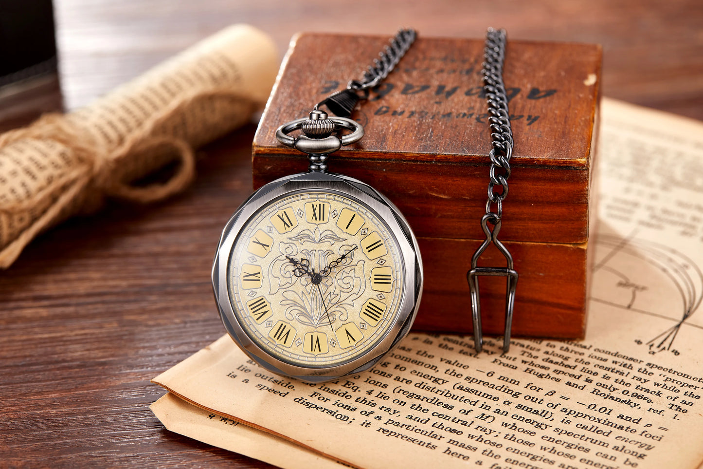 Antique Silver London Pocket & Fob Watches Hand Wind Skeleton Men Women Mechanical Pocket Watch With Pendant Chain Necklace