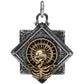 Skeleton Starlight Skull Pendant 925 Silver Fidget Spinner Retro Men's Original Design Silver Jewelry