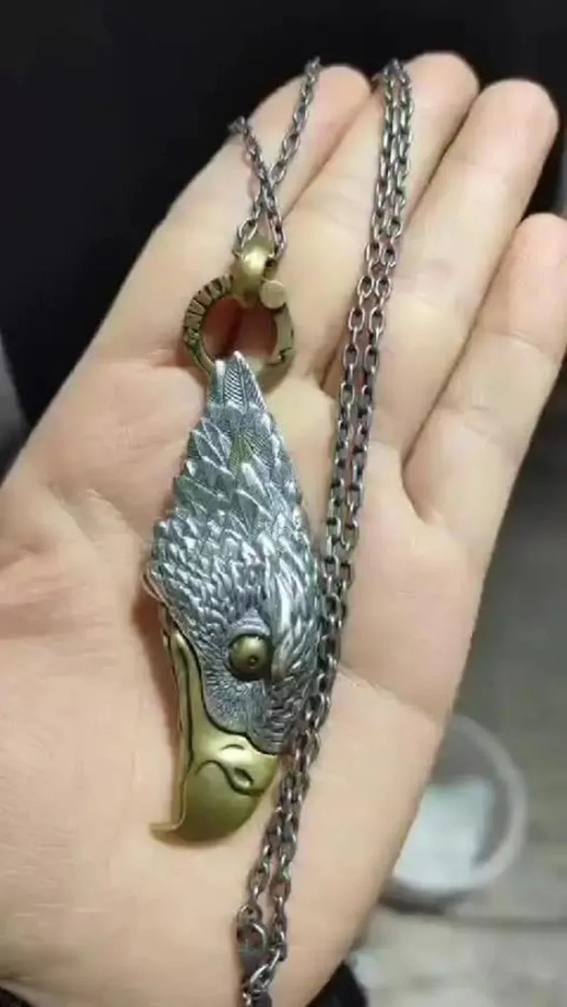 2025 Trend Necklace Pendant Real Sterling Silver 925 Creative Eagle Knife Luxury High Quality Jewelry Man Necklace Woman New P11