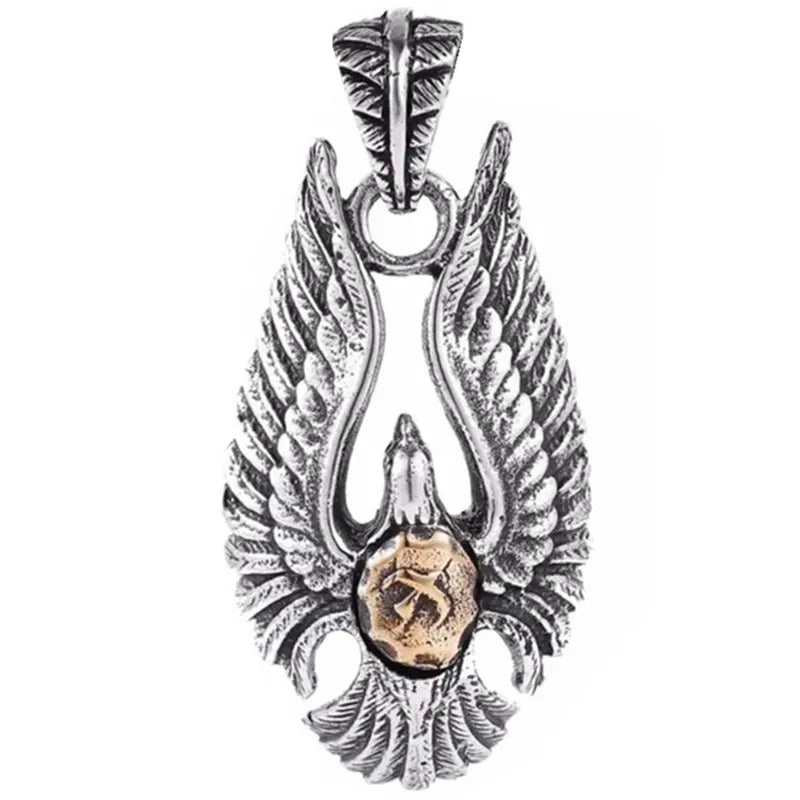 Necklace Pendant Real 925 Sterling Silver Indian Eagle Feathers Luxury Brand Jewelry Woman Man 2025 Envíos Gratis Love Gift P33