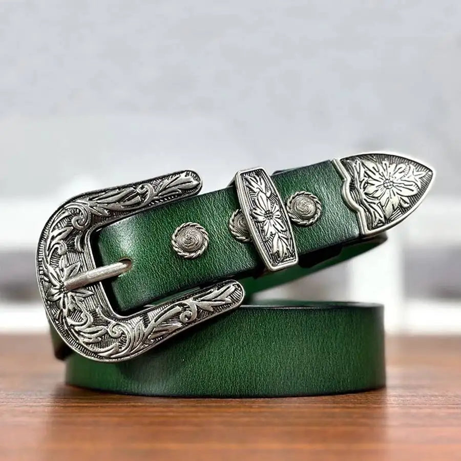 Women Leather Belt Fashion Belt Women Europe and the retro style Belt Female Brand Waistband Vintage belt 2.8cm