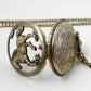 Antique Animal Series Racing Hollow Quartz Pocket Watch Vintage Dial with Chain Necklace Pendant Jewelry Clock Festival Gifts