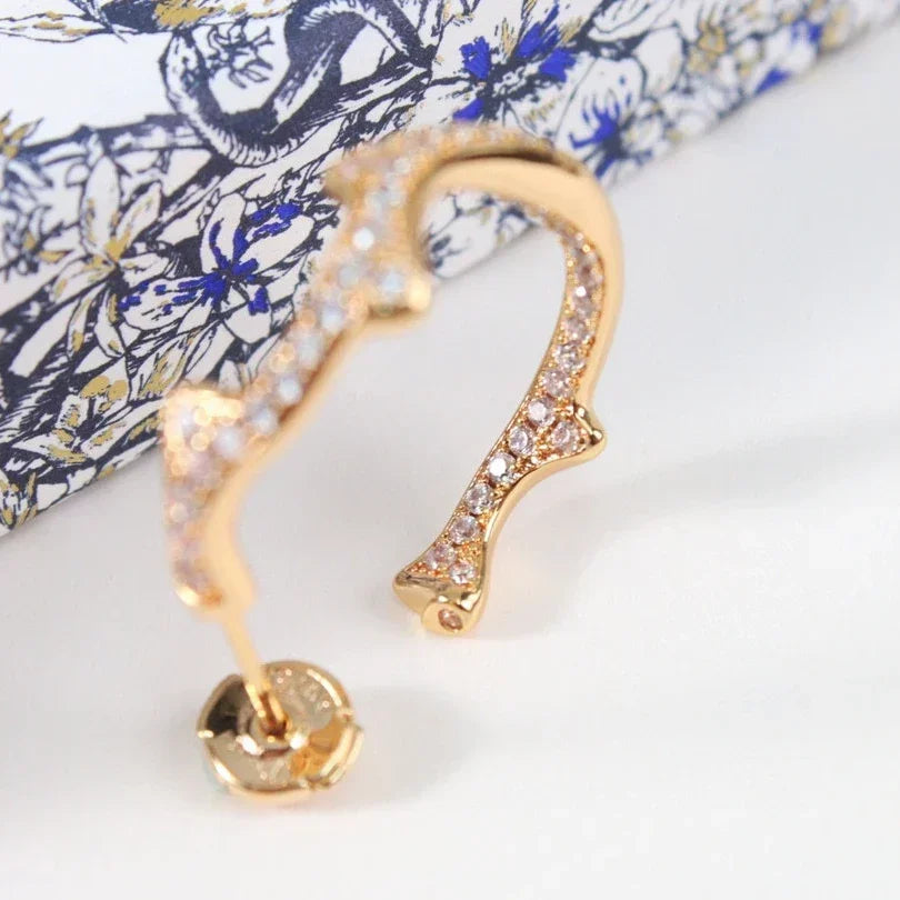Musla Vintage Hot Sale Earrings for Women Fine Quality Vine Zircon Eardrop Luxury Jewelry Fashion Designer Women's Ear Stud