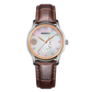 Quartz Wristwatches Calendar Clock Vintage Brown Leather Ladies Wristwatch Luxury Fashion Elegant Women Watches Waterproof 3Bar