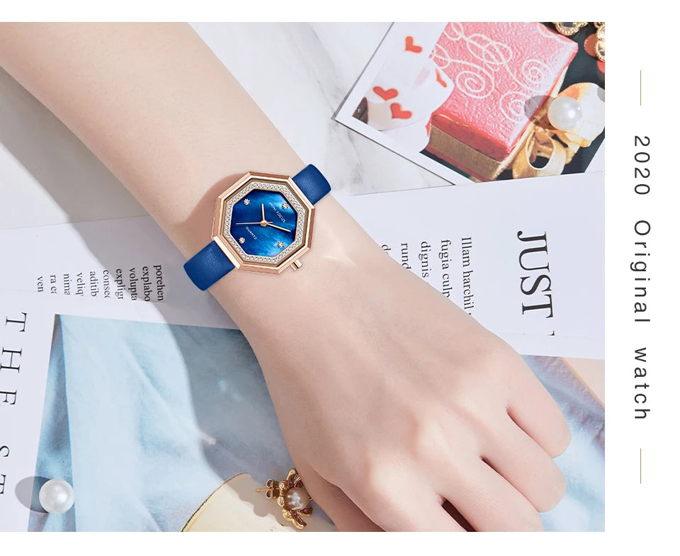MINI FOCUS 0304 Brand Fashion Women Quartz Watch Luxury Leather Strap Waterproof Casual Girls Wristwatch Elegant Ladies Watches