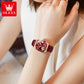 OLEVS Brand Ladies' Watch Fully Automatic Mechanical Watch Fashion Leather Strap 6601