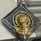 Skeleton Starlight Skull Pendant 925 Silver Fidget Spinner Retro Men's Original Design Silver Jewelry