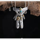 S925 Silver Bridge Feather Eagle Indian Trendy Necklace Female Sweater Chain Hip Hop Men's Pendant