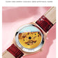 OLEVS Brand Ladies' Watch Fully Automatic Mechanical Watch Fashion Leather Strap 6601