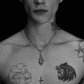 Necklace Pendant Pure 925 Sterling Silver Dragon Eye Natural Moonstone Luxury Designer Brand Fine Jewelry Men Women 2024 New P5